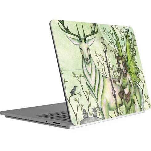 Amy Brown Guardian Fairy and Stag Surface Laptop Studio Skin